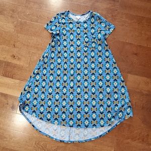 Lularoe dress. Blue tribal. Carly